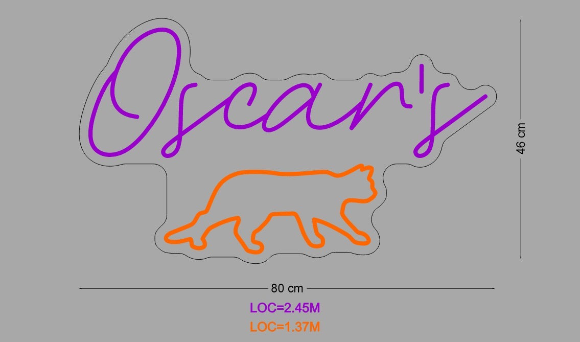 Custom Sign: Oscar’s