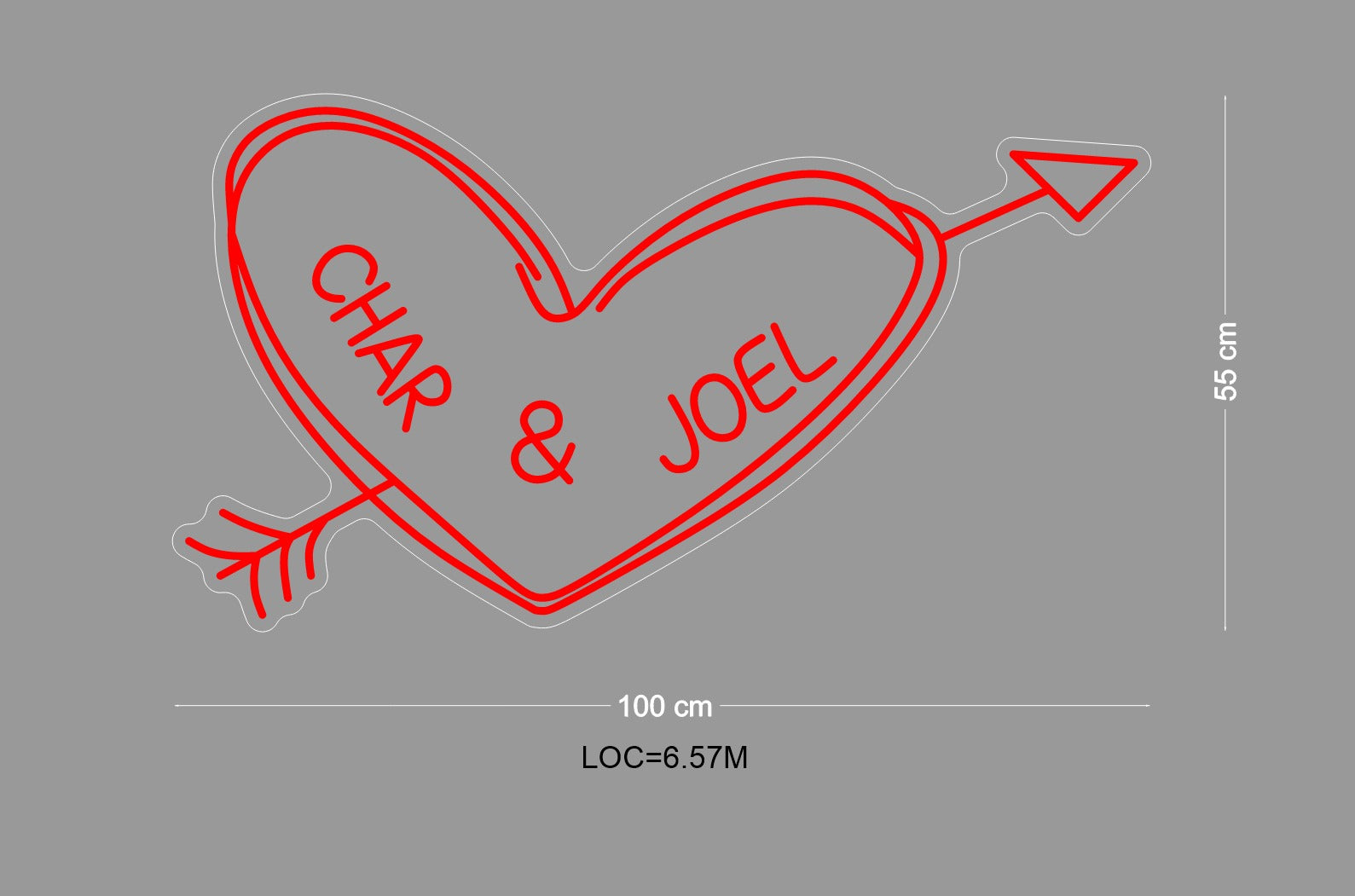 Custom Sign: CHAR & JOEL