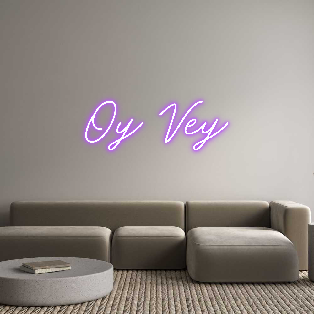 Custom Neon: Oy Vey