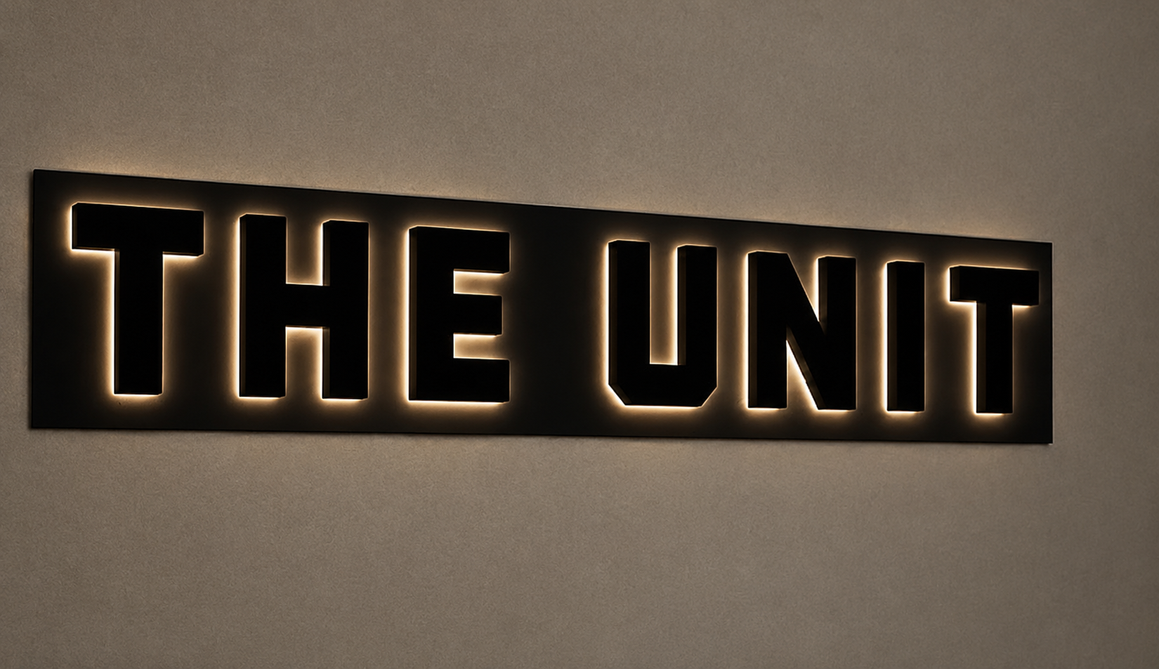 Custom Sign: THE UNIT