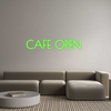 Custom Neon: CAFE OPEN
