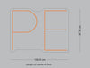 Custom Sign: PE