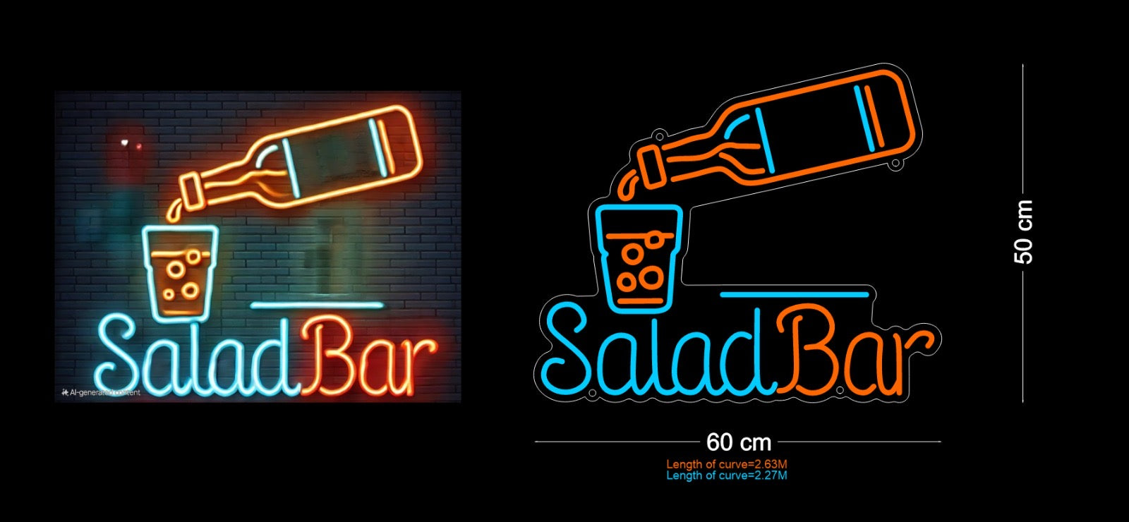 Custom Sign: Salad Bar