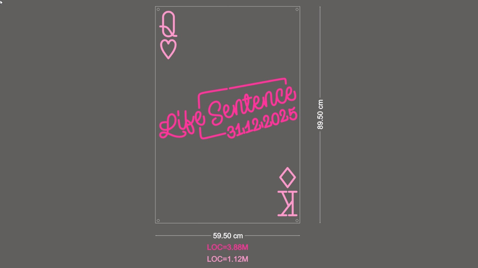 Custom Sign: Life Sentence 31.12.2025