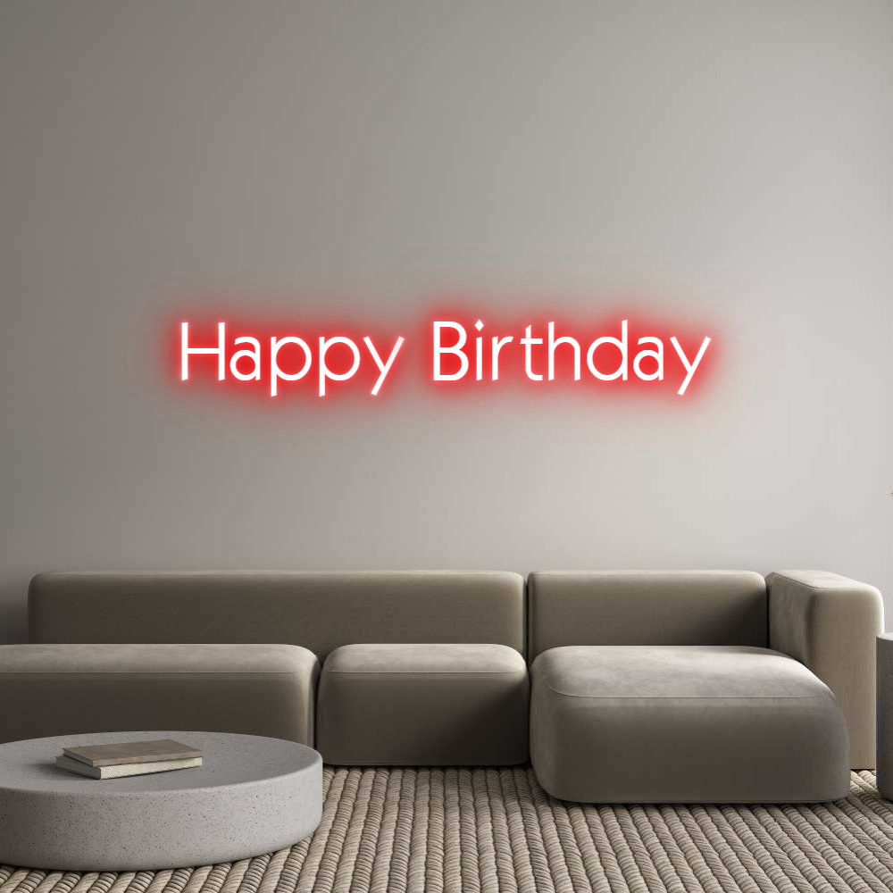 Custom Neon: Happy Birthday