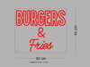 Custom Sign: BURGERS & Fries
