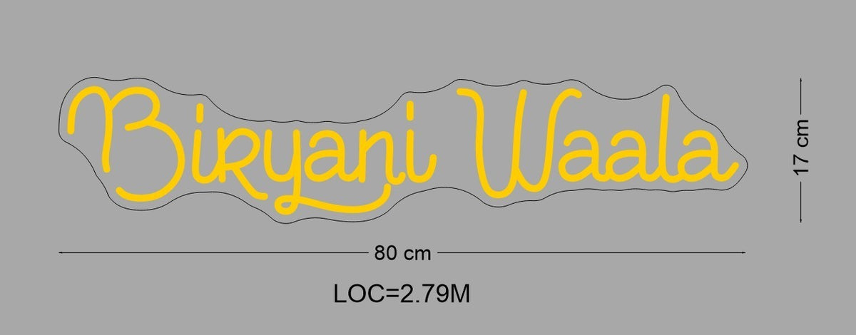 Custom Neon Sign Biryani Wala