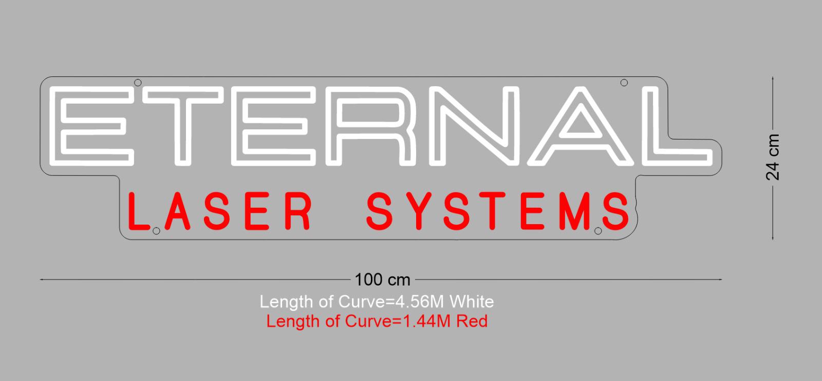 Custom Sign: ETERNAL LASER SYSTEMS