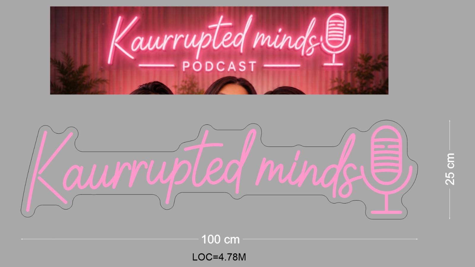 Custom Sign: Kaurrupted minds
