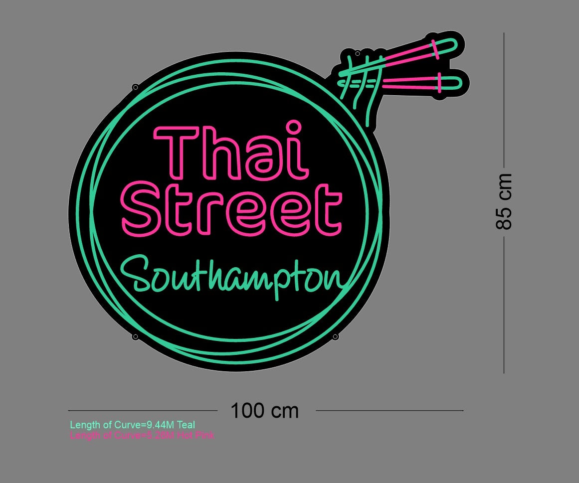 Custom Sign: Thai Street