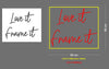 Custom Sign: Love it frame it