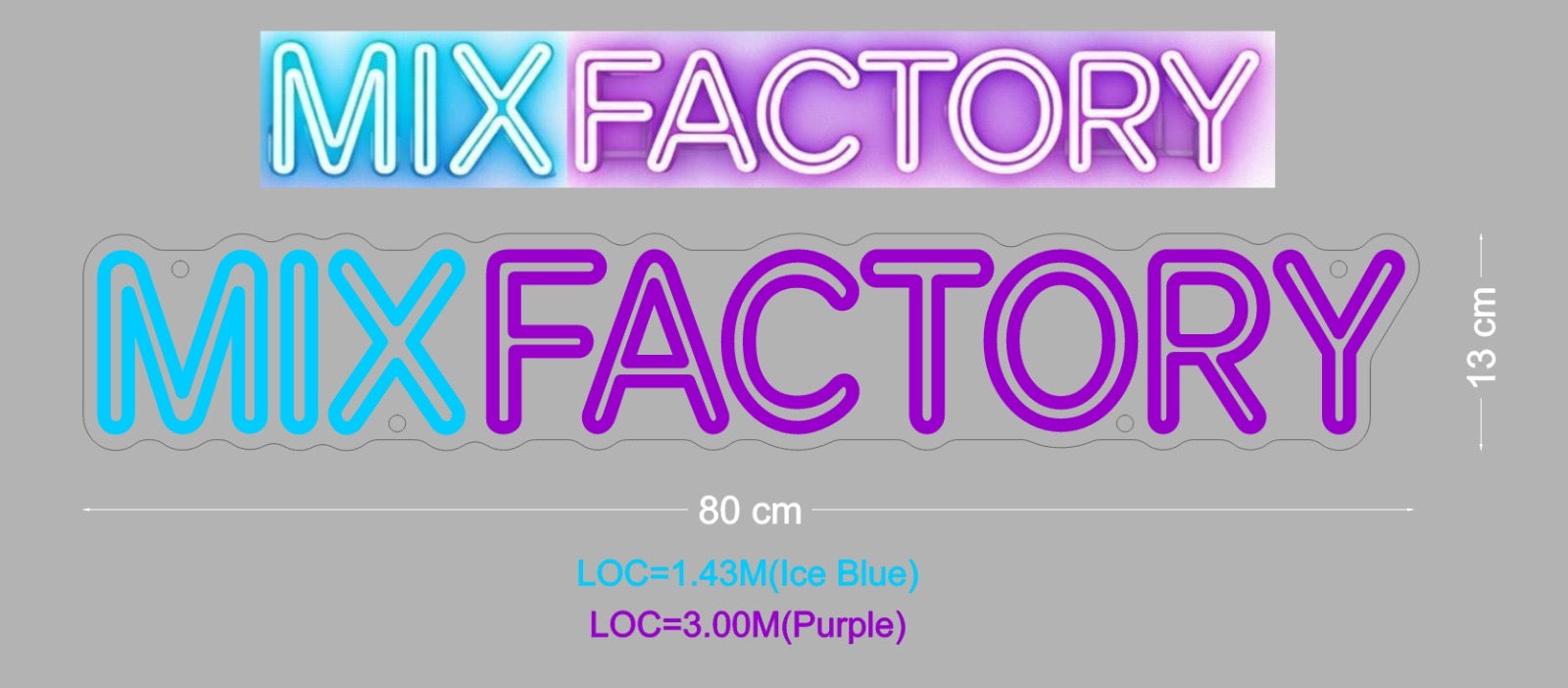 Custom Sign: MIX FACTORY