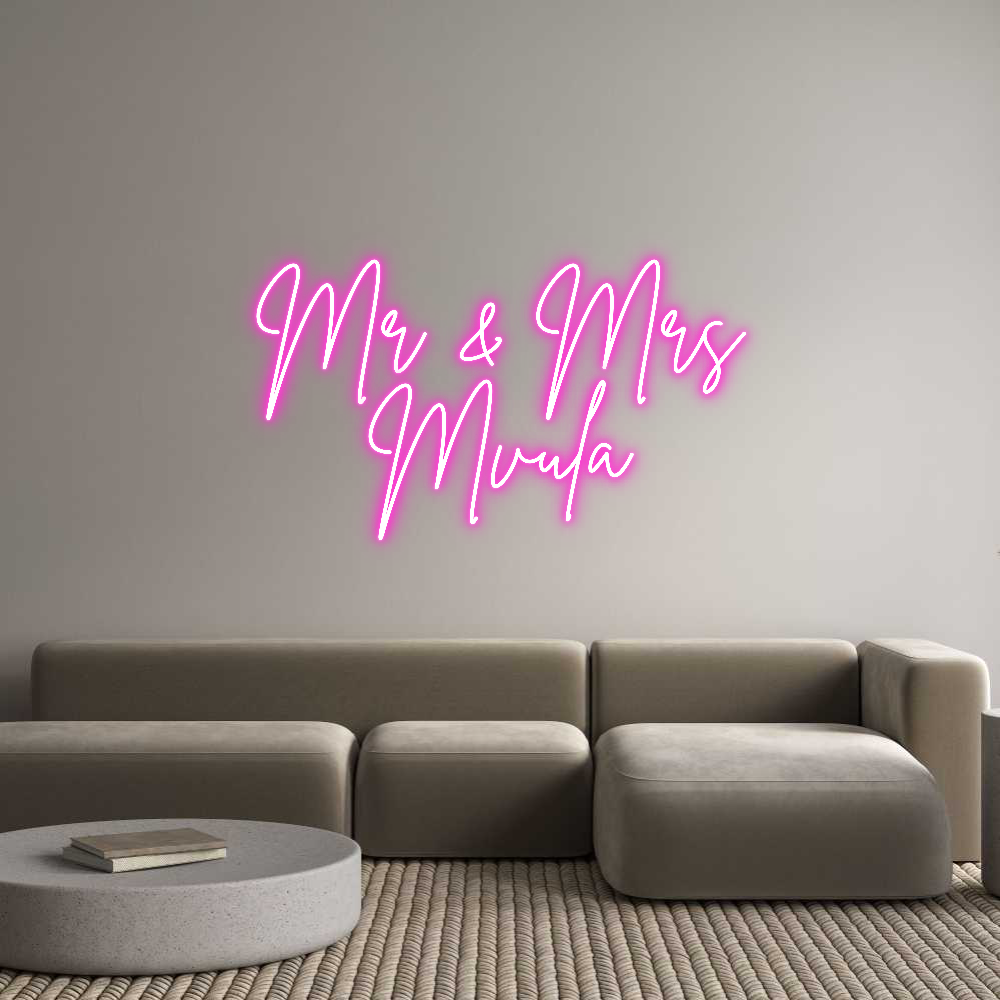 Custom Neon: Mr & Mrs
Mvula