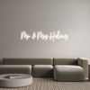 Custom Neon: Mr & Mrs Holmes