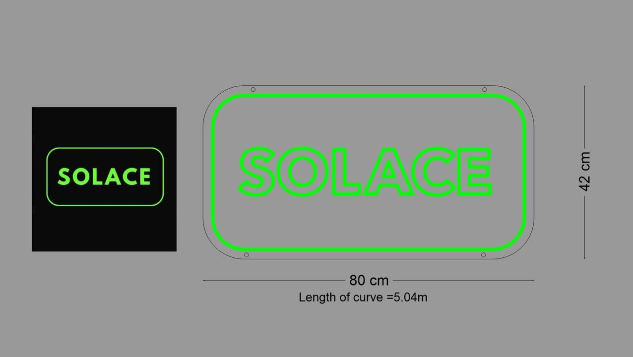 Custom Sign: SOLACE