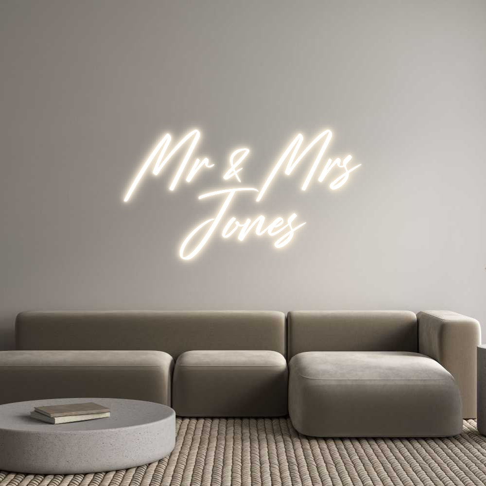 Custom Neon: Mr & Mrs
Jones