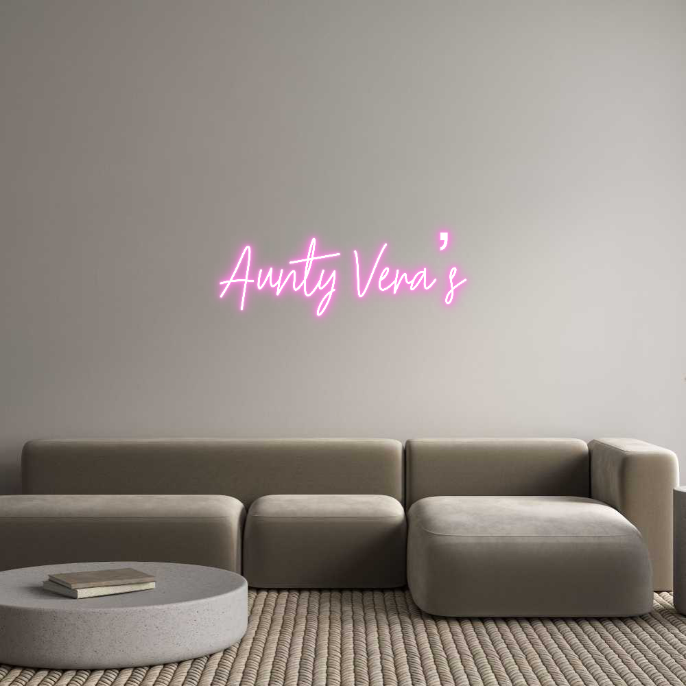 Custom Neon: Aunty Vera’s