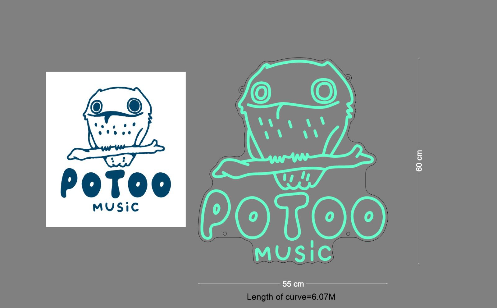 Custom Sign: POTOO MUSIC
