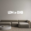 Custom Neon: LDN > DXB