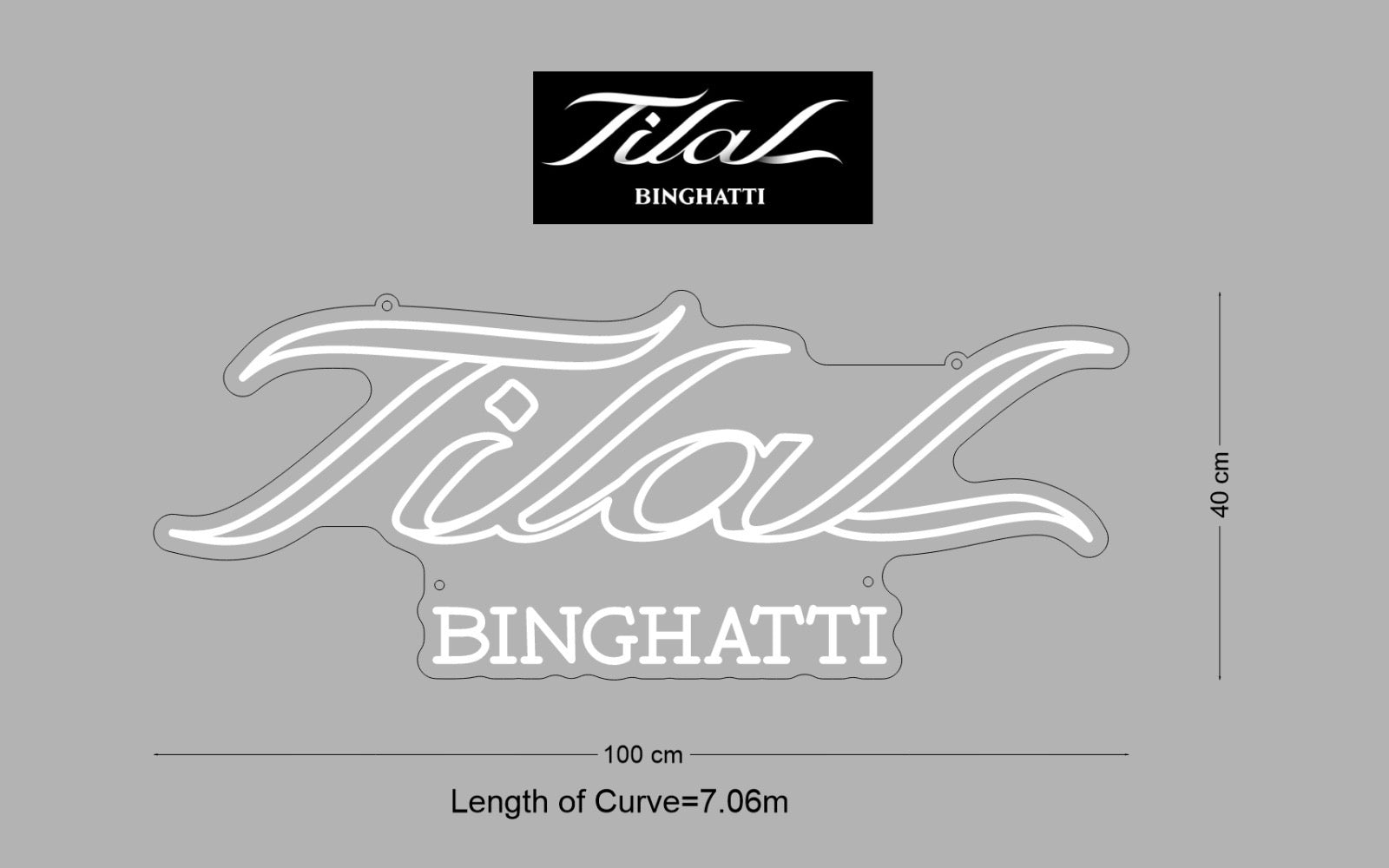 Custom Sign: Tilal BINGHATTI