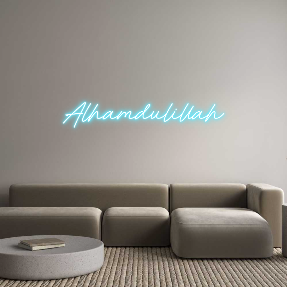 Custom Neon: Alhamdulillah