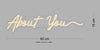Custom Sign: About you