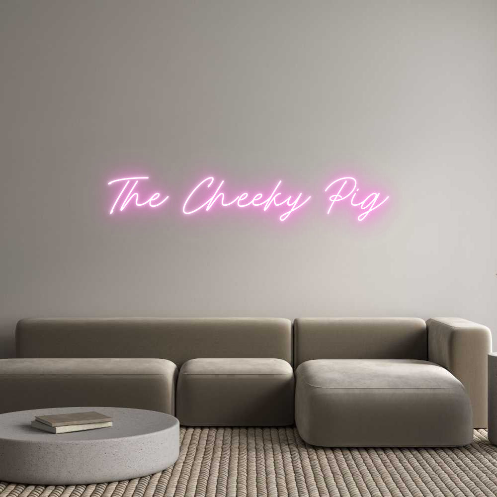 Custom Neon: The Cheeky Pig