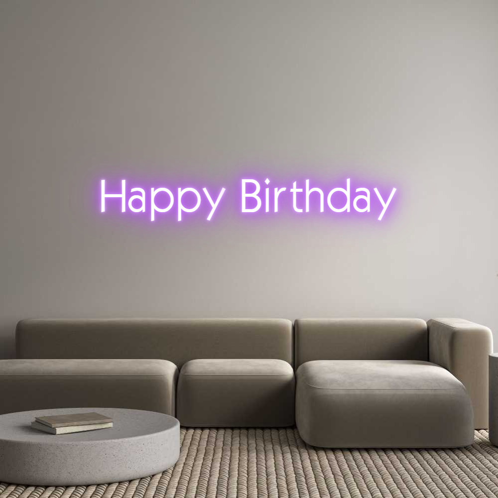 Custom Neon: Happy Birthday