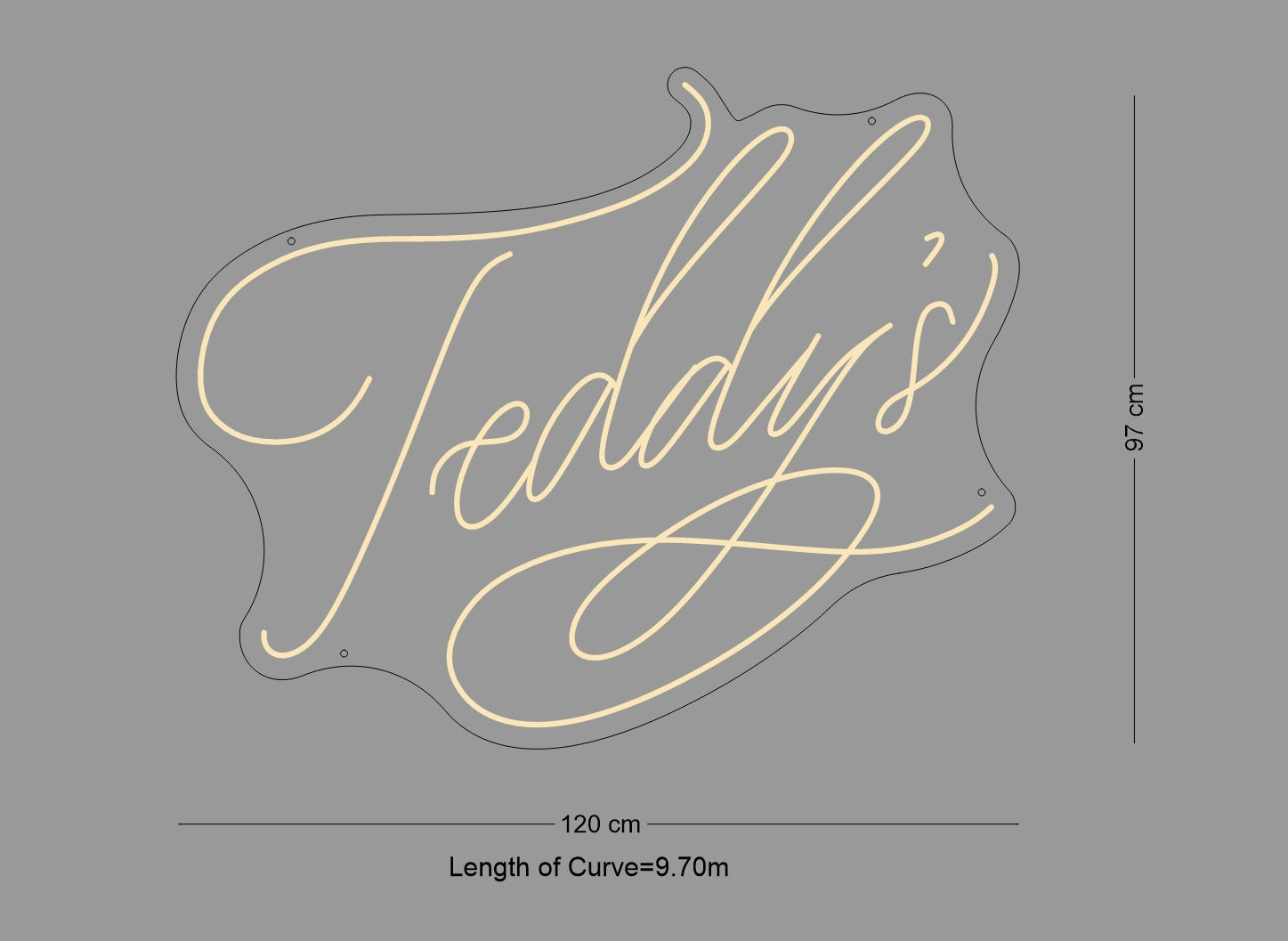 Custom Sign: Teddy’s