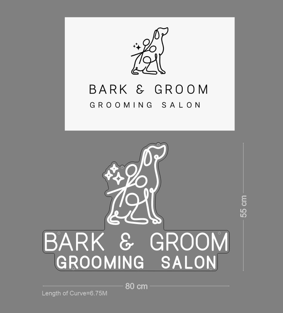 Custom Sign: BARK & GROOM