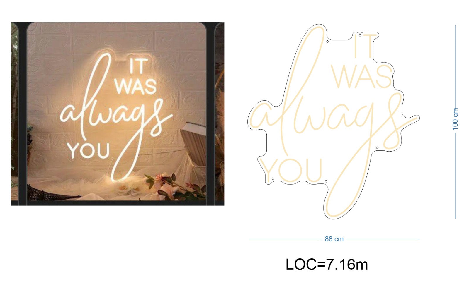 Custom Sign: IT WAS always YOU