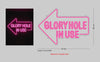 Custom Sign: GLORY HOLE IN USE
