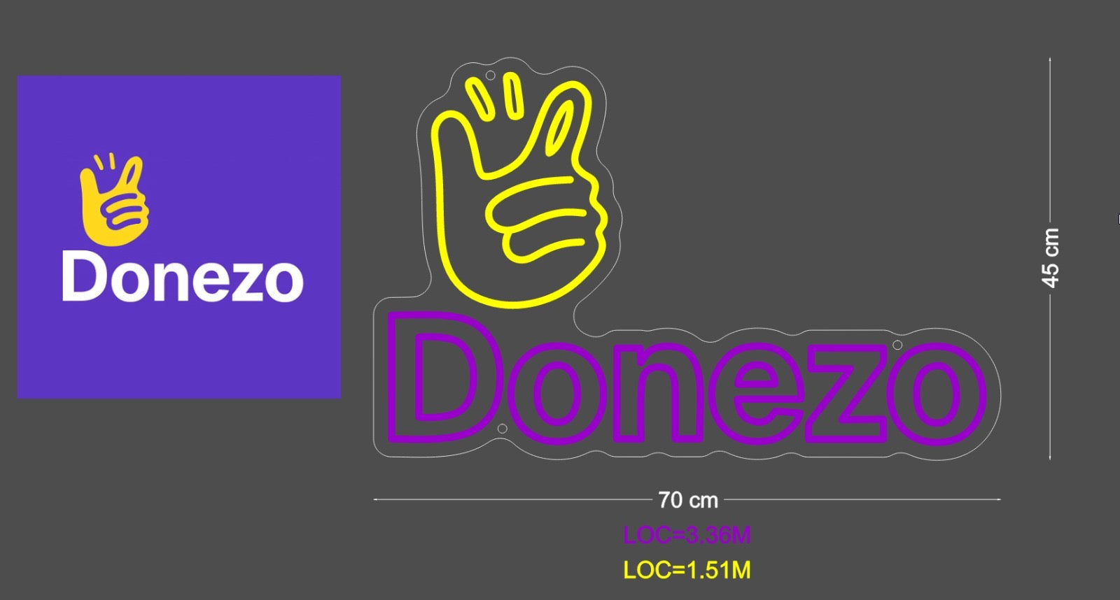 Custom Sign: Donezo