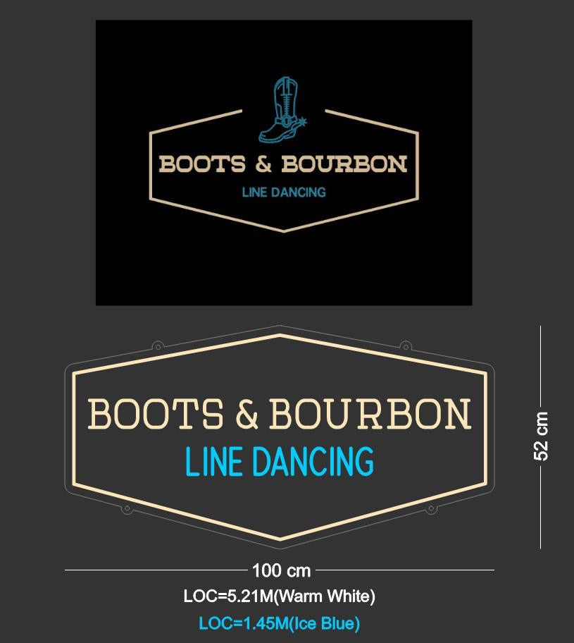 Custom Sign: BOOTS & BOURBON