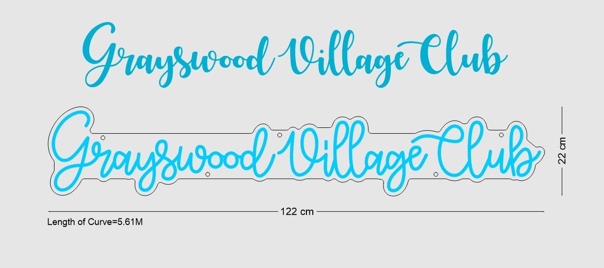Custom Sign: Grayswood Village