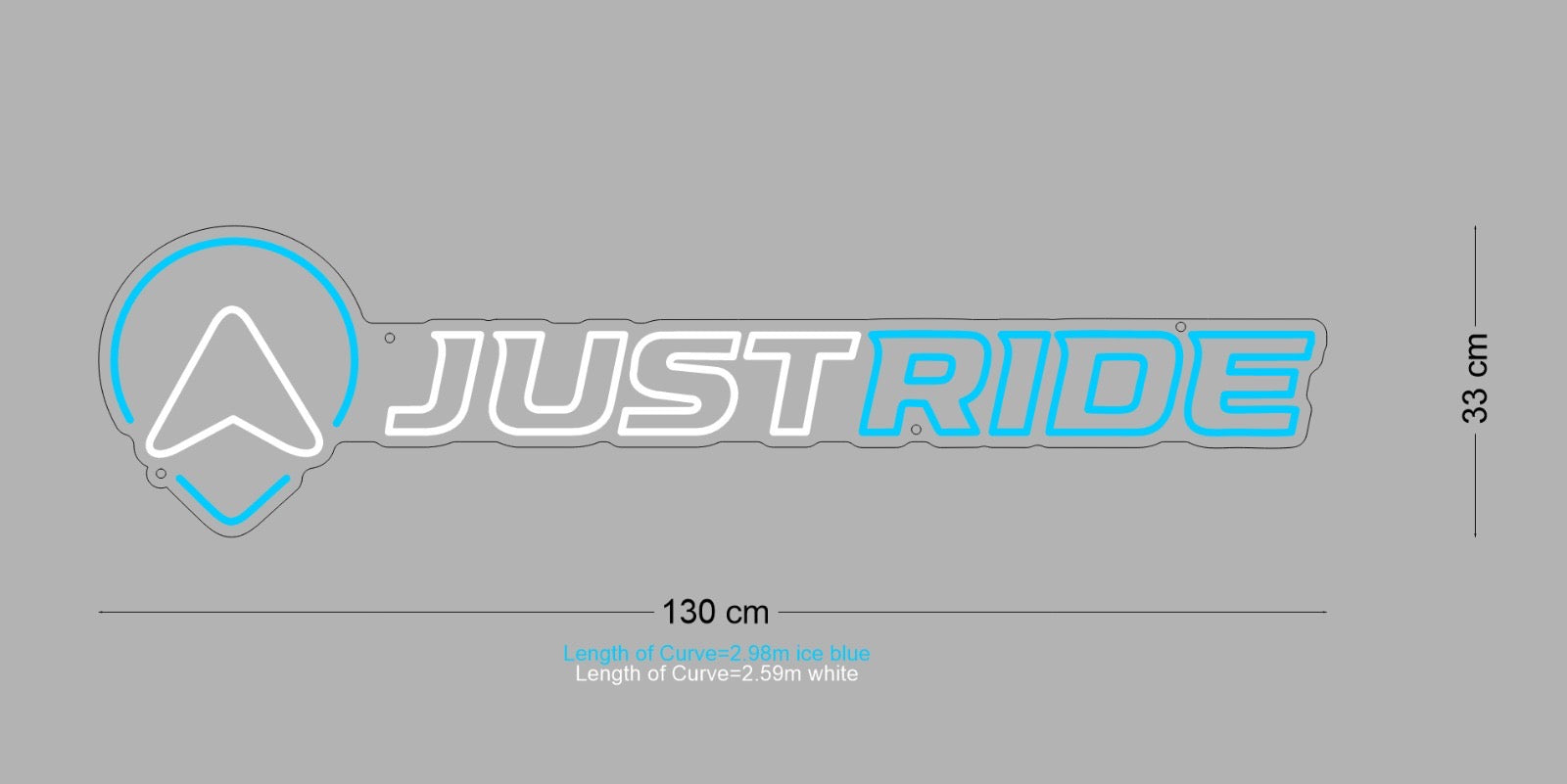 Custom Sign: JUSTRIDE