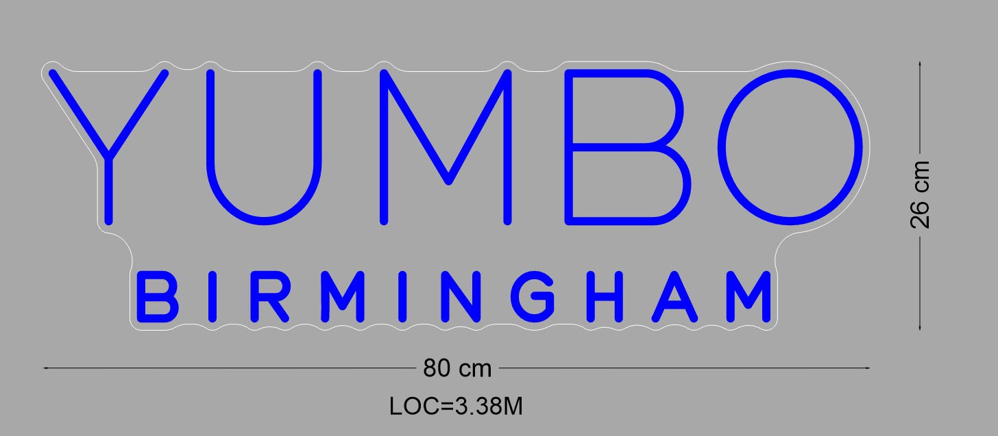 Custom Sign: YUMBO BIRMINGHAM