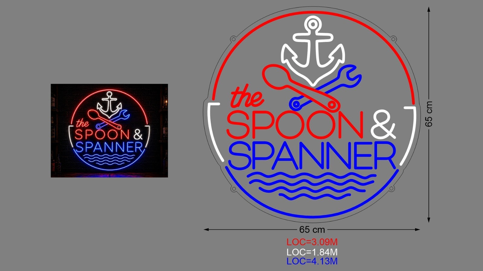 Custom Sign: the SPOON & SPANNER