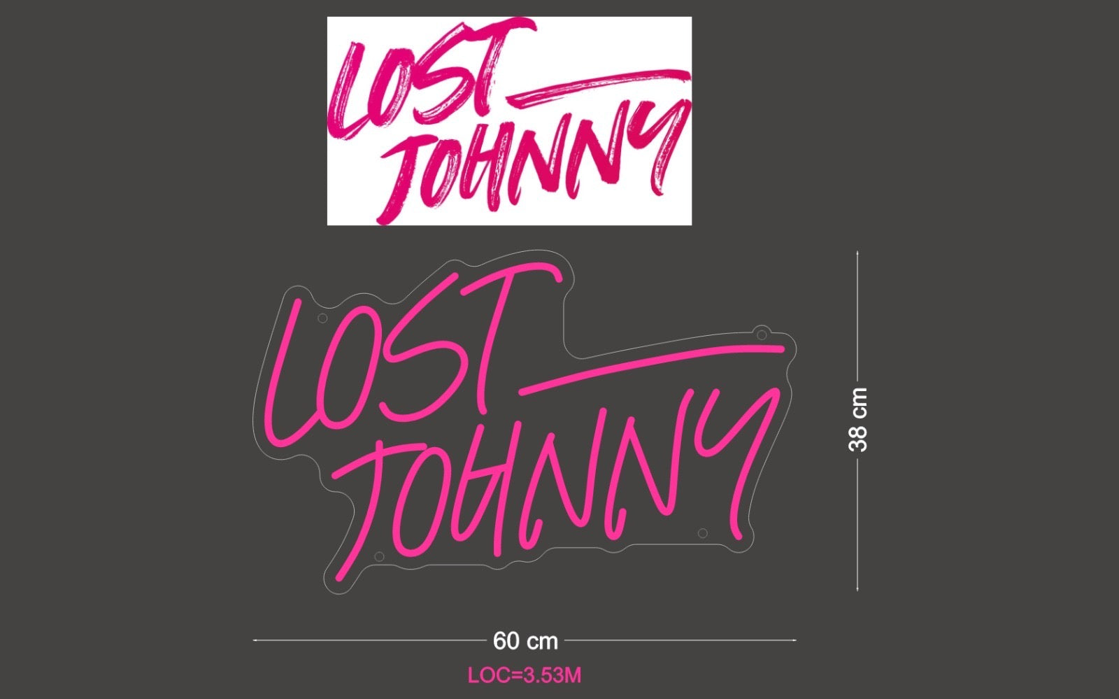 Custom Sign: LOST JOHNNY