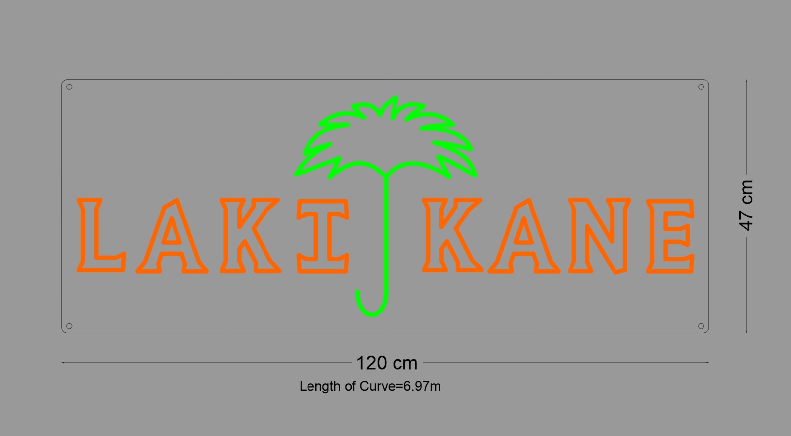 Custom Sign: LAKI KANE