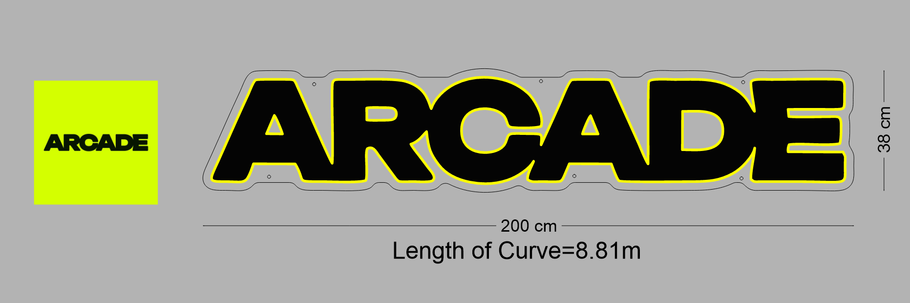 Custom Sign: ARCADE