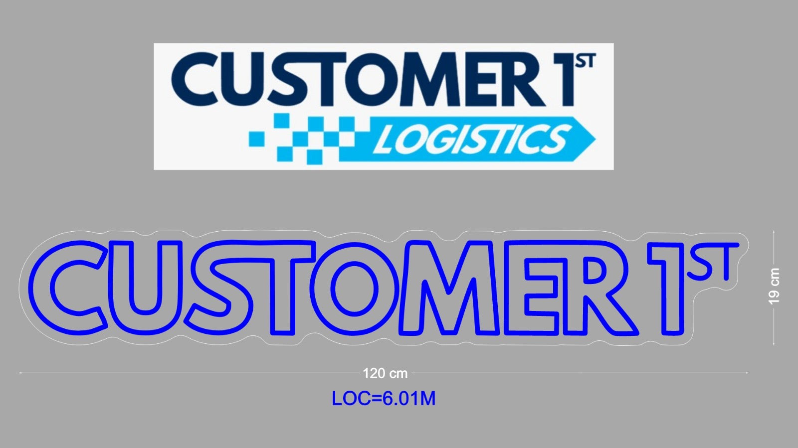 Custom Sign: CUSTOMER 1st