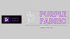 Custom Sign: PURPLE FABRIC