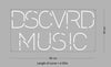 Custom Sign: DSCVRD MUSIC
