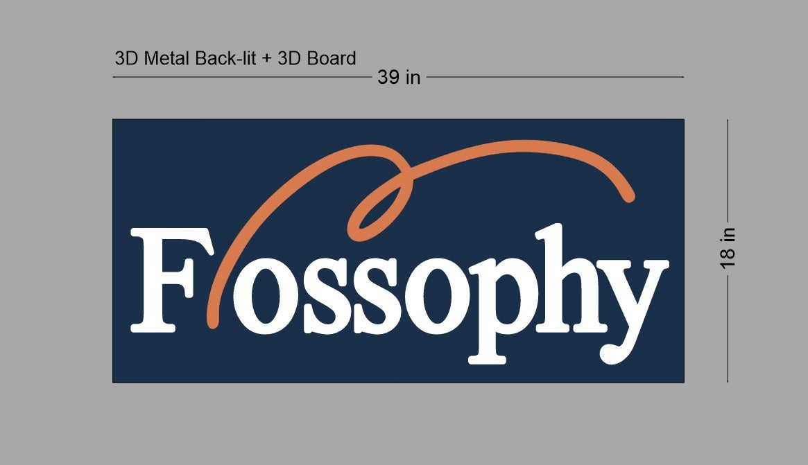 Custom 3D Metal Backlit Sign