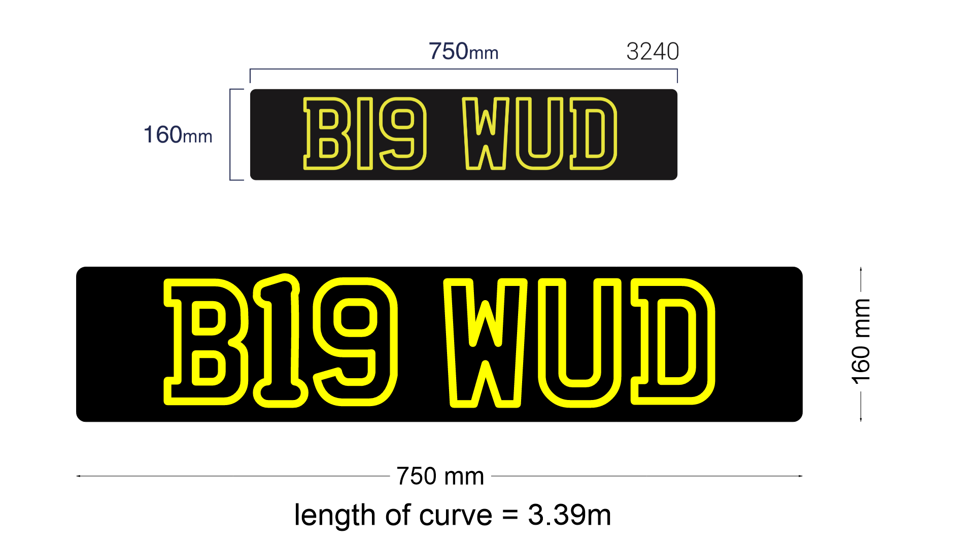 Custom Neon: B19 WUD