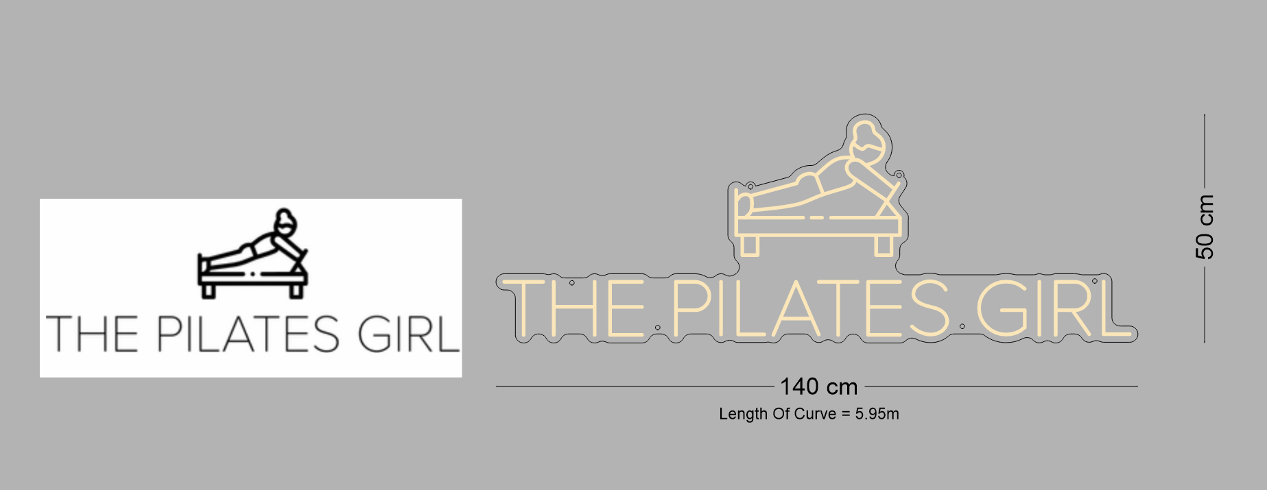 Custom Neon: THE PILATES GIRL