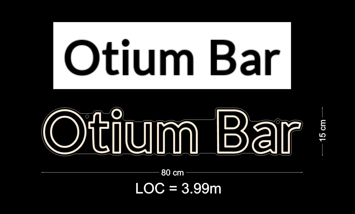 Custom Neon: Otium Bar