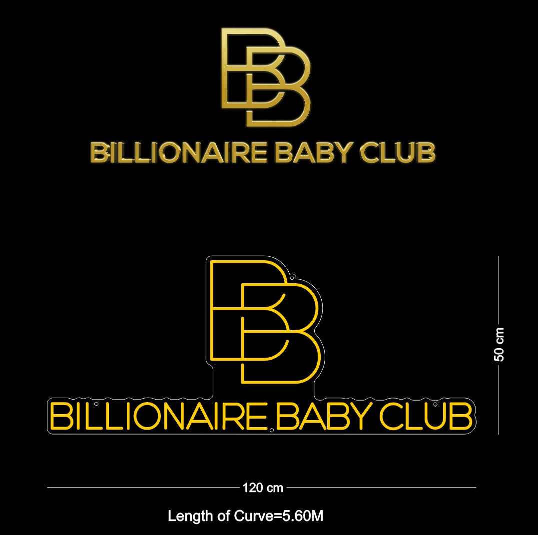 Custom Neon: BILLIONAIRE BABY CLUB