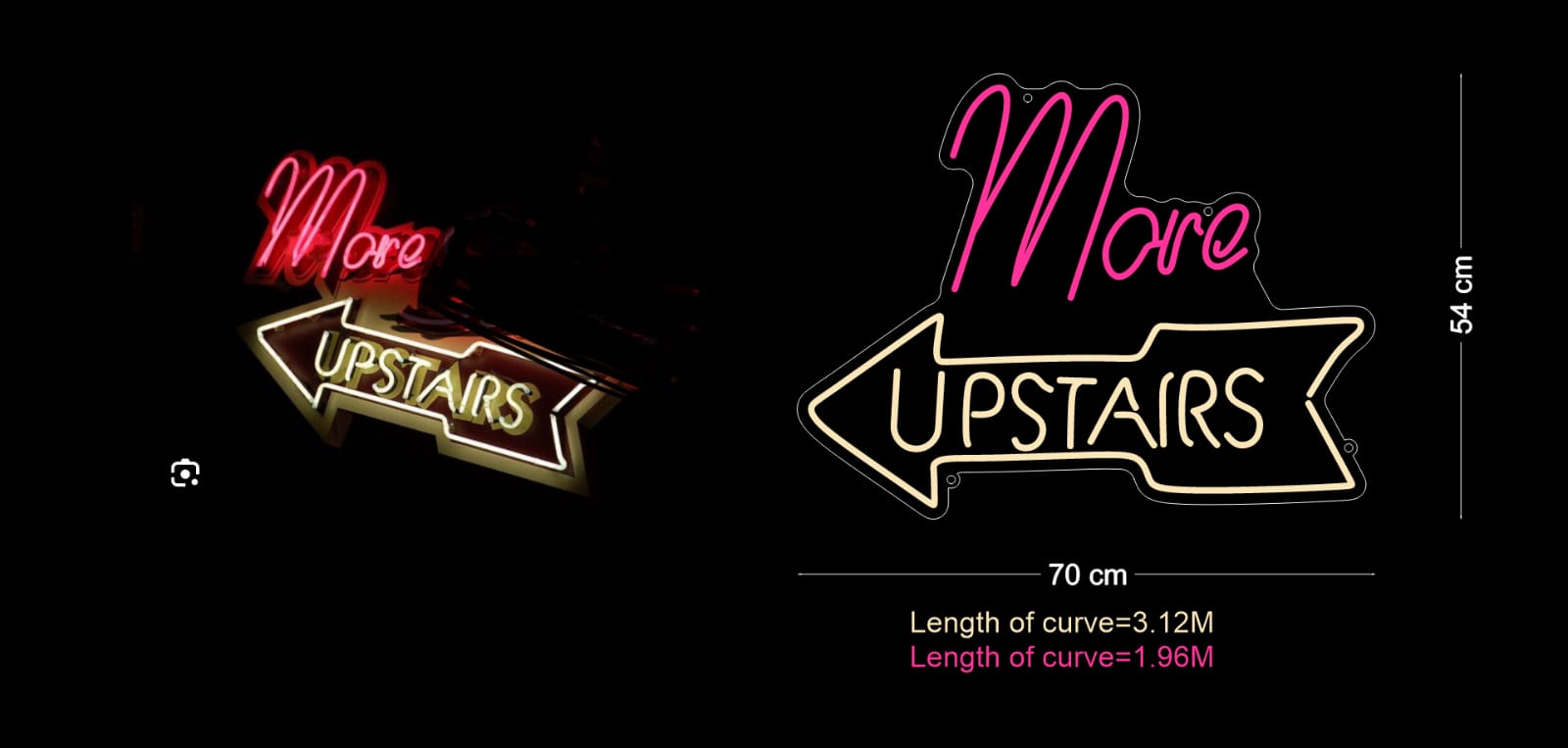 Custom Neon: Mare upstairs